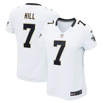 womens nike taysom hill white new orleans saints game jerse